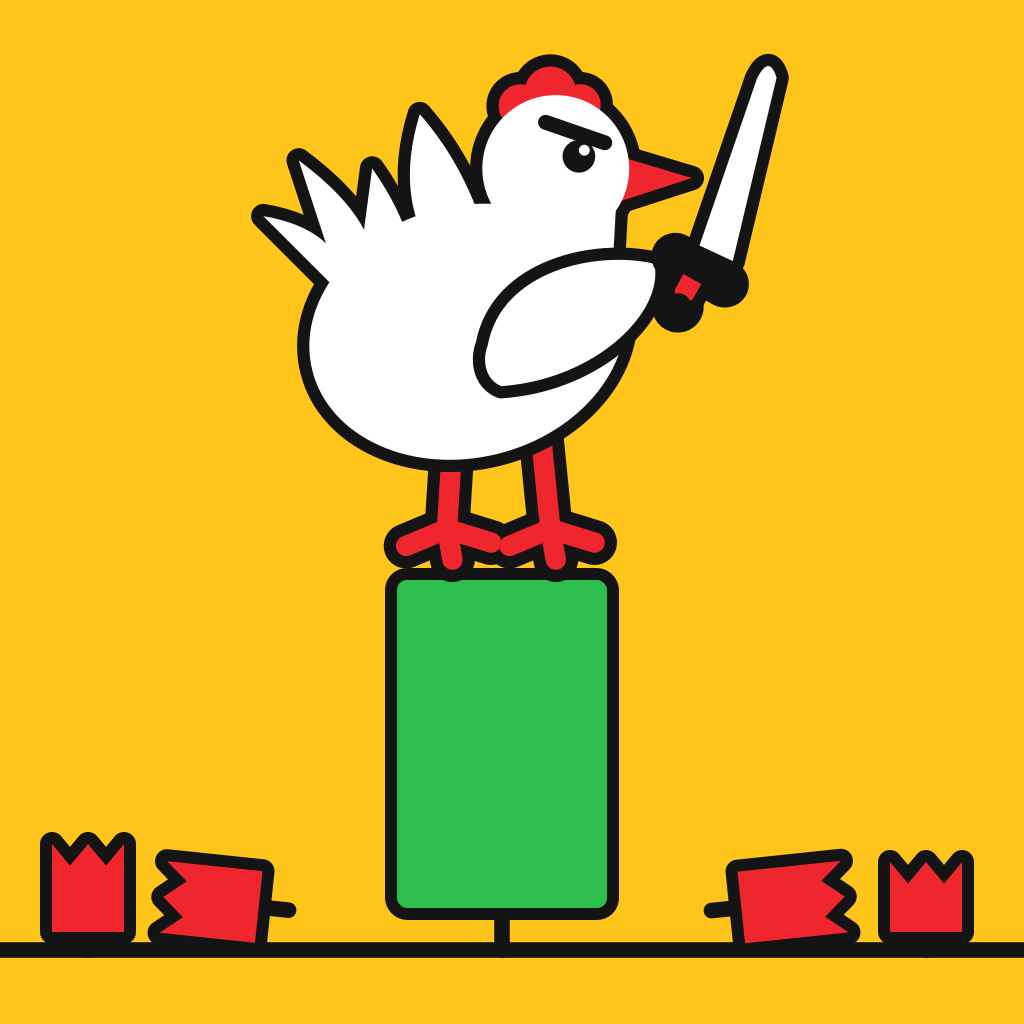 Chicken on top of a candle